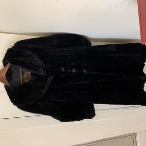 Vintage beautiful black fur coat